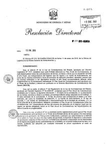 Page 1 I Lima, 1 5 EE. 23 VSTO: El nforme Nº 015-2013-MEM
