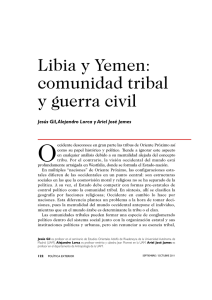 "Libia y Yemen: Comunidad tribal y Guerra Civil".