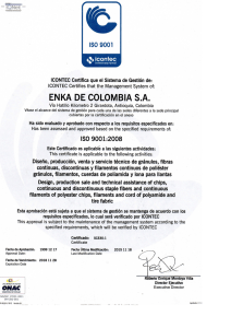 Page 1 8 ¿e o ISO 900 «Ñ) icontec inferncicion cl ICONTEC Certifica