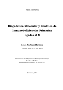 Diagnóstico Molecular y Genético de Inmunodeficiencias