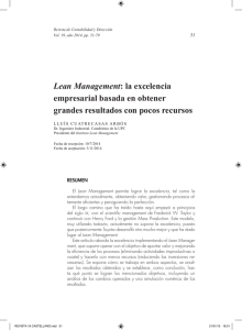 Lean Management: la excelencia empresarial basada en