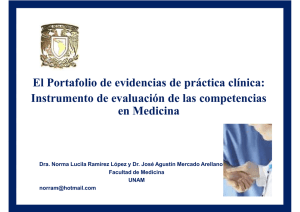 El Portafolio de evidencias de práctica clínica