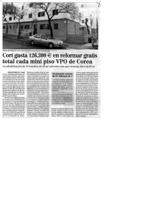Cort gasta 126.300 =€ en reformar gratis total cada mini piso VPO