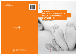 programa de cribado neonatal de enfermedades congénitas