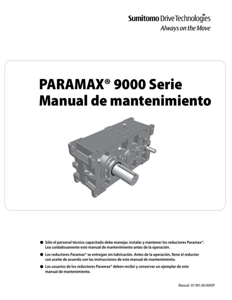 PARAMAX 9000 Serie Manual De Mantenimiento