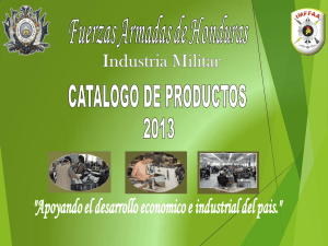 Catálogo de Artículos Producidos en Industrias Militares de