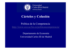 Cárteles y Conclusión - Departamento de Economía