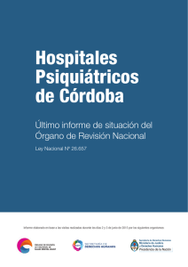 Informe Córdoba - Red Nacional de Salud Mental Comunitaria y