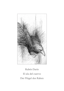 Rubén Darío El ala del cuervo Der Flügel des