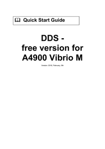 DDS - free version for A4900 Vibrio M