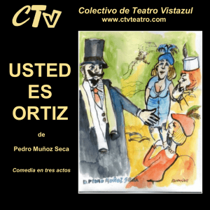programa de mano - CTV Teatro, Colectivo de Teatro Vistazul