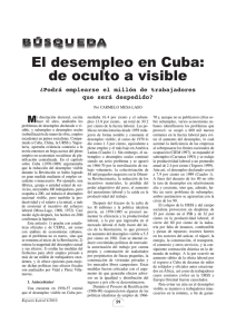 El desempleo en Cuba: de oculto a visible