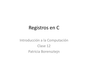 Registros en C