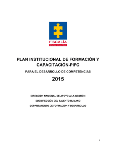 plan institucional de formación y capacitación-pifc