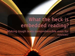 What the heck is embedded reading?