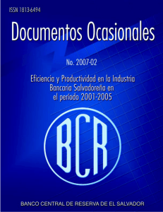 Ocasional 2007-01 - Banco Central de Reserva de El Salvador