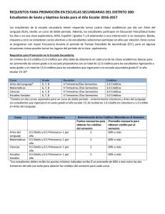 REQUISITOS PARA PROMOCIÓN EN