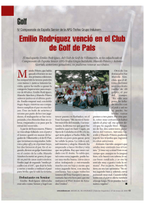 Golf Emilio Rodríguez venció en el Club de Golf de