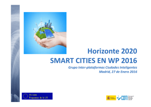 Horizonte 2020 SMART CITIES EN WP 2016