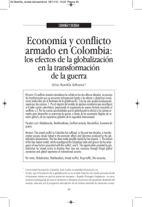 Economía y conflicto armado en Colombia: los efectos de la
