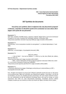 DST Synthèse de documents