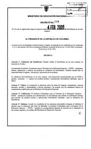 Decreto 299 del 2009 - Ministerio de Educación