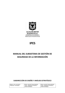 manual del subsistema de gestión de seguridad de la información