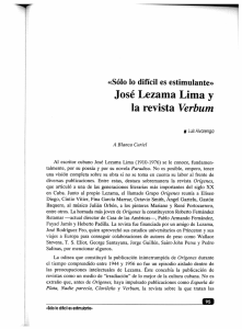 José Lezama Lima y la revista - Universidad Centroamericana José