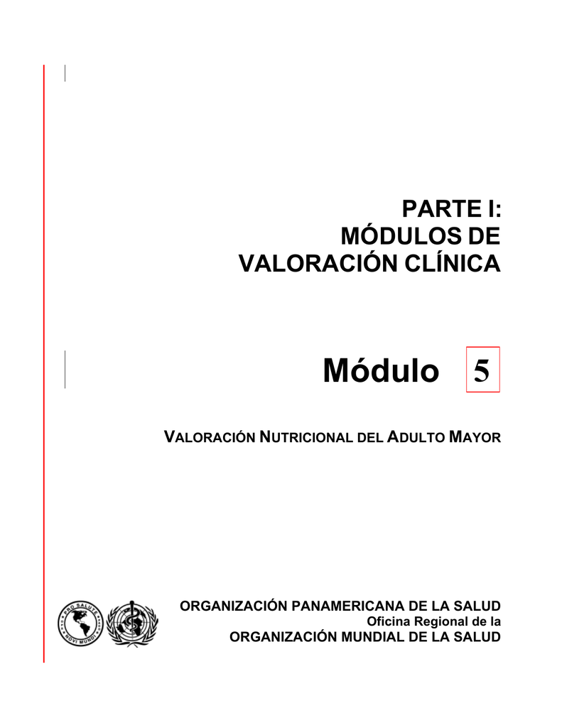 M Dulo Valoraci N Nutricional Del Adulto Mayor