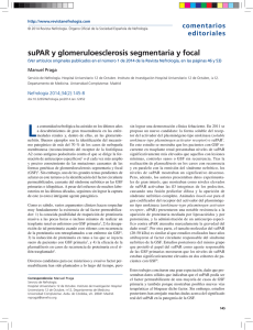suPAR y glomeruloesclerosis segmentaria y focal