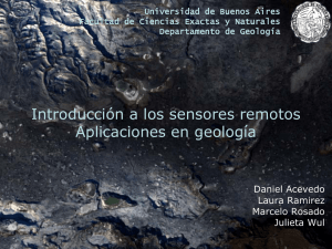 Introducción a los sensores remotos Aplicaciones en geología