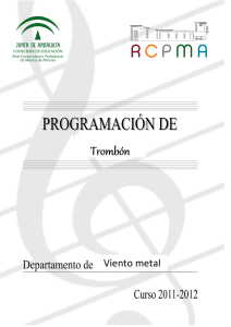 Trombón - Conservatorio de Almería