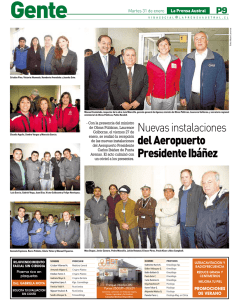 Nuevas instalaciones del Aeropuerto Presidente Ibáñez