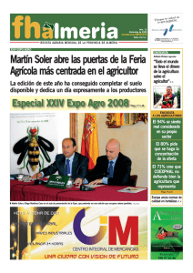 Martín Soler abre las puertas de la Feria Agrícola más centrada en