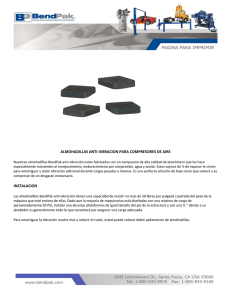 almohadillas anti-vibracion para compresores de aire