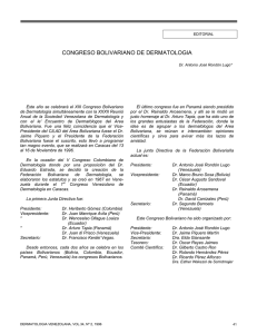 congreso bolivariano de dermatologia
