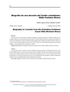 Biografía de una docente del Caribe colombiano