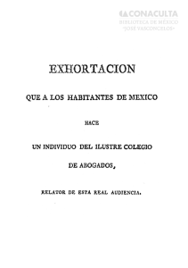 EXHORTACION - Biblioteca Digital