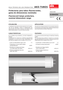 Protectores para tubos fluorescentes, gama de - acr