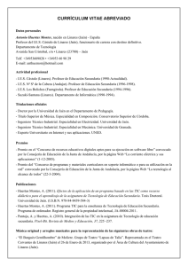 Currículum - Universidad de Jaén