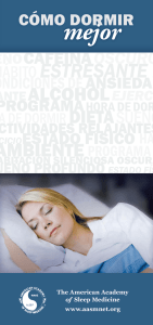 Cómo dormir mejor - American Academy of Sleep Medicine
