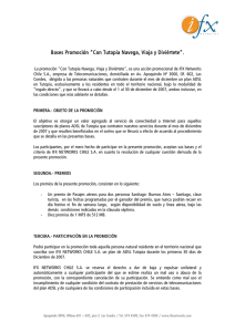 Bases Promoción “Con Tutopia Navega, Viaja y Diviértete”.
