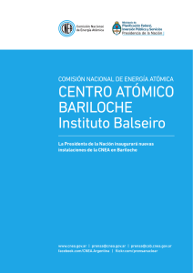CENTRO ATÓMICO BARILOCHE Instituto Balseiro