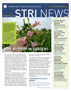 why no poop in garden? - Smithsonian Tropical Research Institute