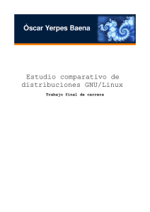 Estudio comparativo de distribuciones GNU/Linux