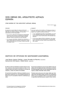 Dos obras del arquitecto Azpiazu - Informes de la Construcción