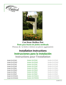 Installation Instructions Instrucciones para la