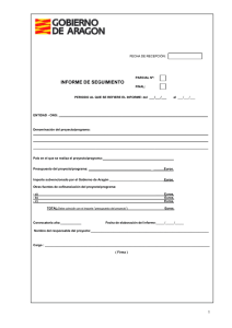 informe de seguimiento