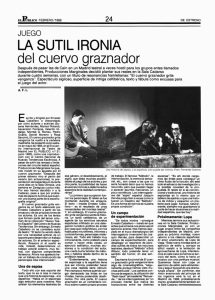 la sutil ironia - Centro de Documentación Teatral