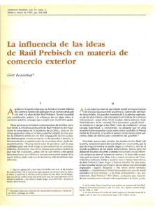La influencia de las ideas de Raúl Prebisch en materia de comercio